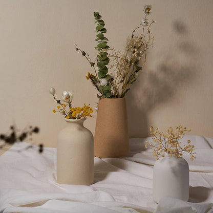 Simple Ceramic Vase- Elegant Dining Table, Wedding, and Living Room Decor